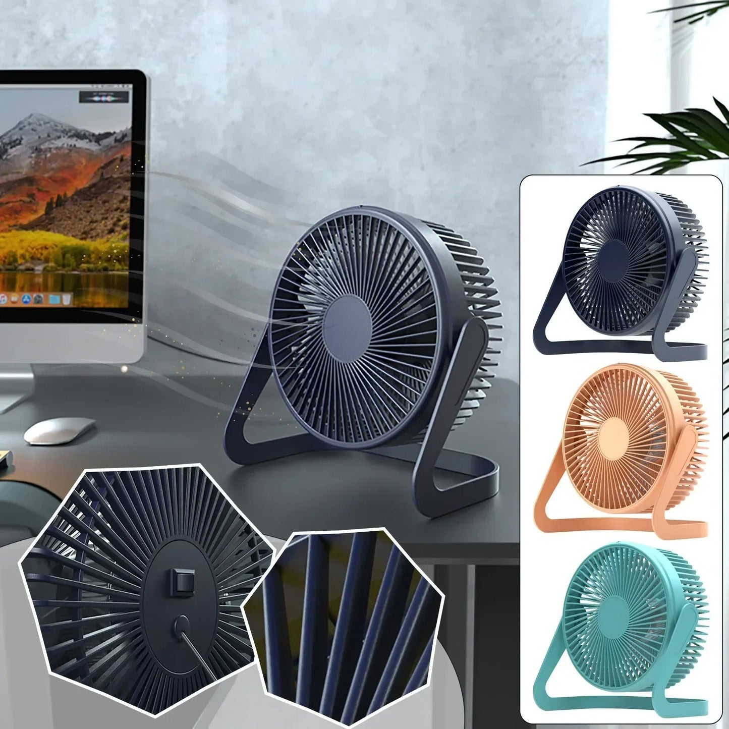 modern mini desktop fan