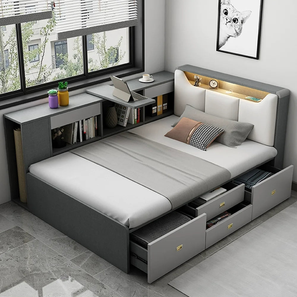 Modern multifunctional bed