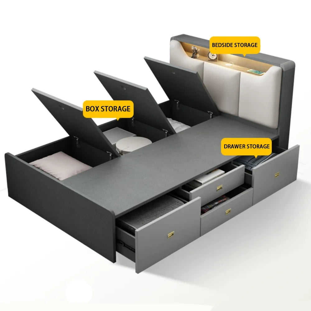 Modern multifunctional bed